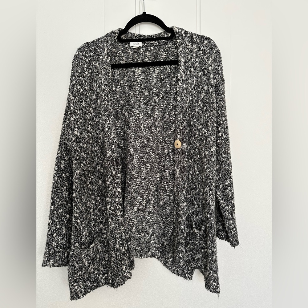 Black and white cardigan